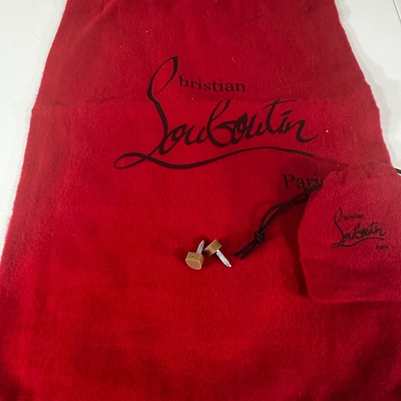 Christian Louboutin Two Tone Laser Cut Patent and Leather Veramucha Pumps SZ 39 - Picture 7 of 7